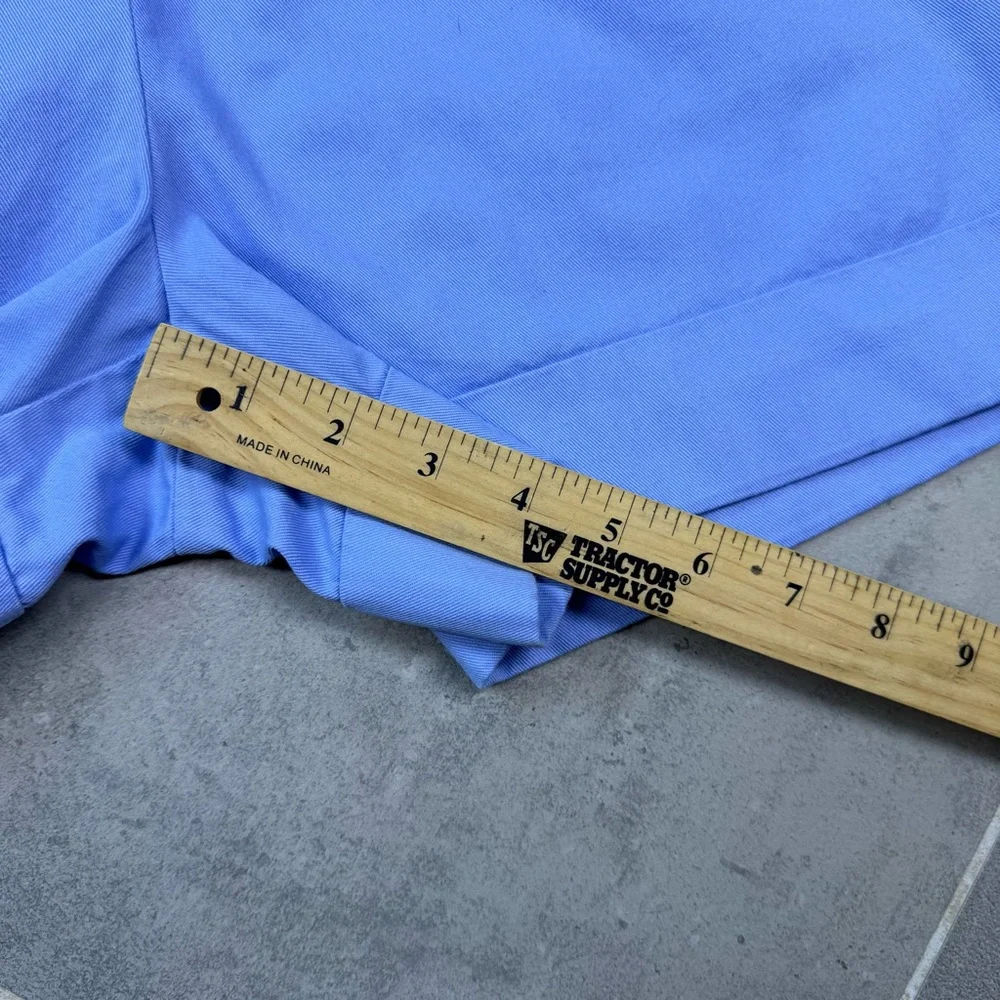 J.Crew Factory Women’s pleated high rise blue cotton shorts size 12 - Picture 5 of 10